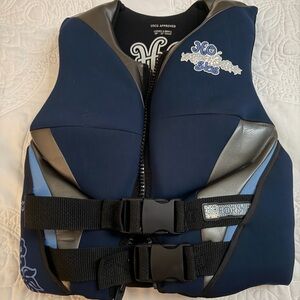 H20 Skis Navy Blue Life Jacket Vest.x-small